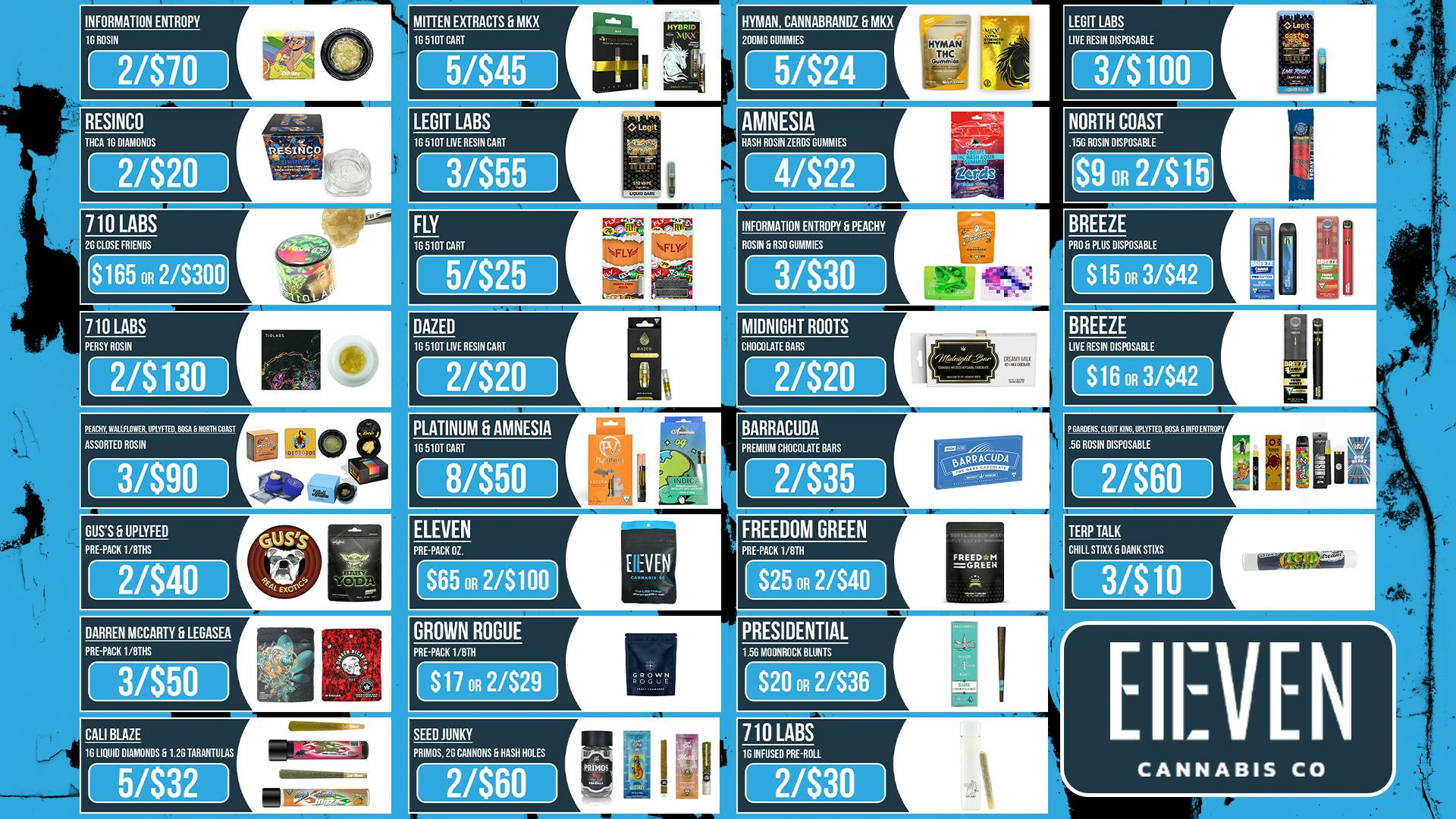 Eleven Cannabis Co BERKLEY'S BEST DEALS! 🔥