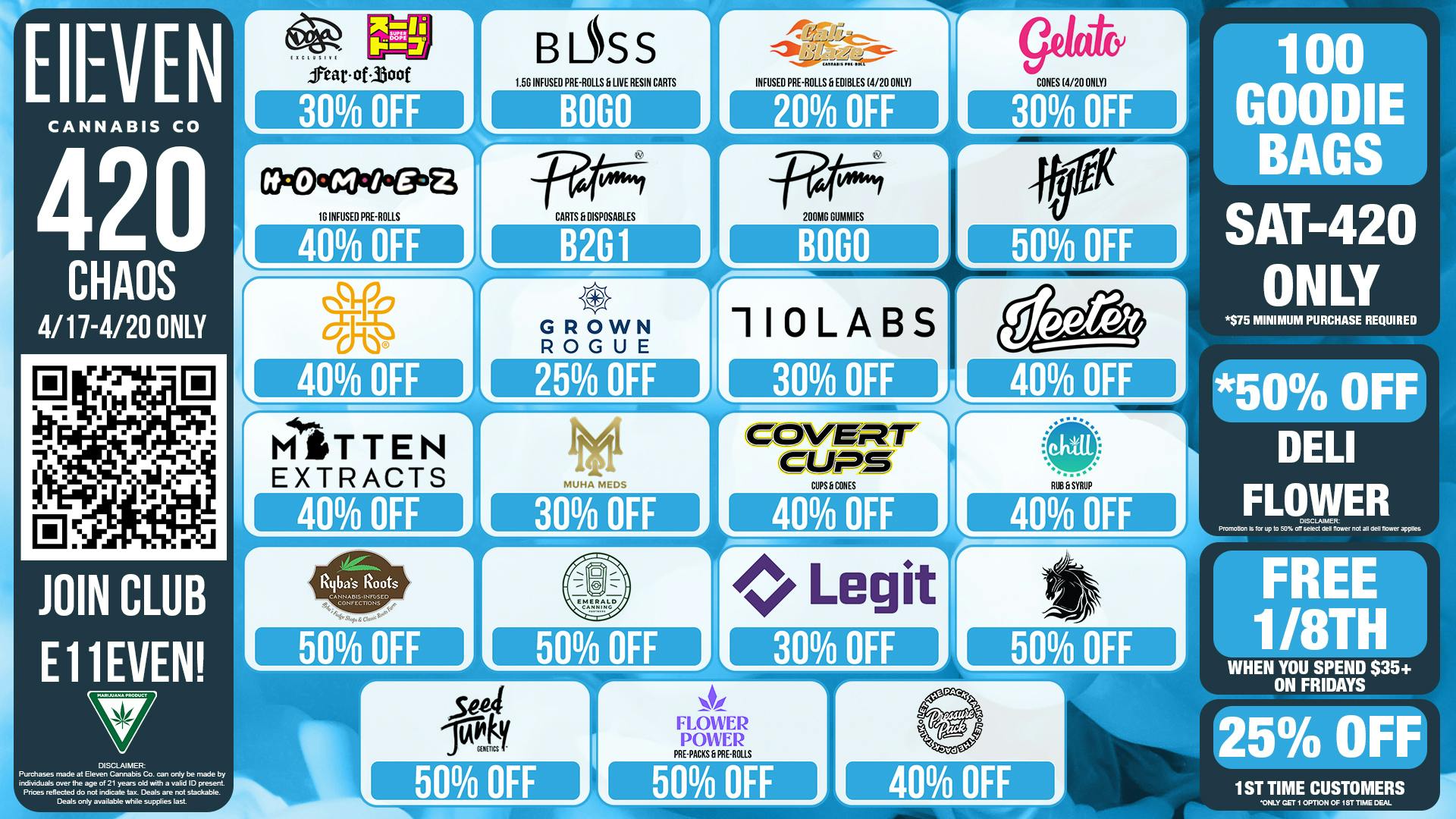 Eleven Cannabis Co 420 CHAOS! 🕺🎉
