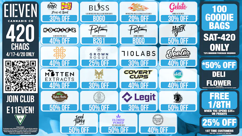 Eleven Cannabis Co 420 CHAOS! 🕺🎉