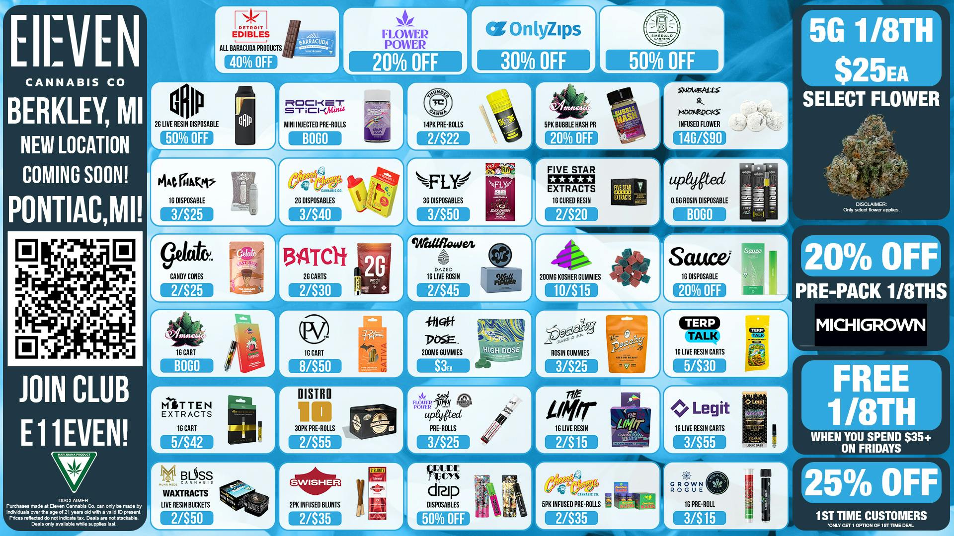Eleven Cannabis Co Berkley's Best Deals! 🕺🎉