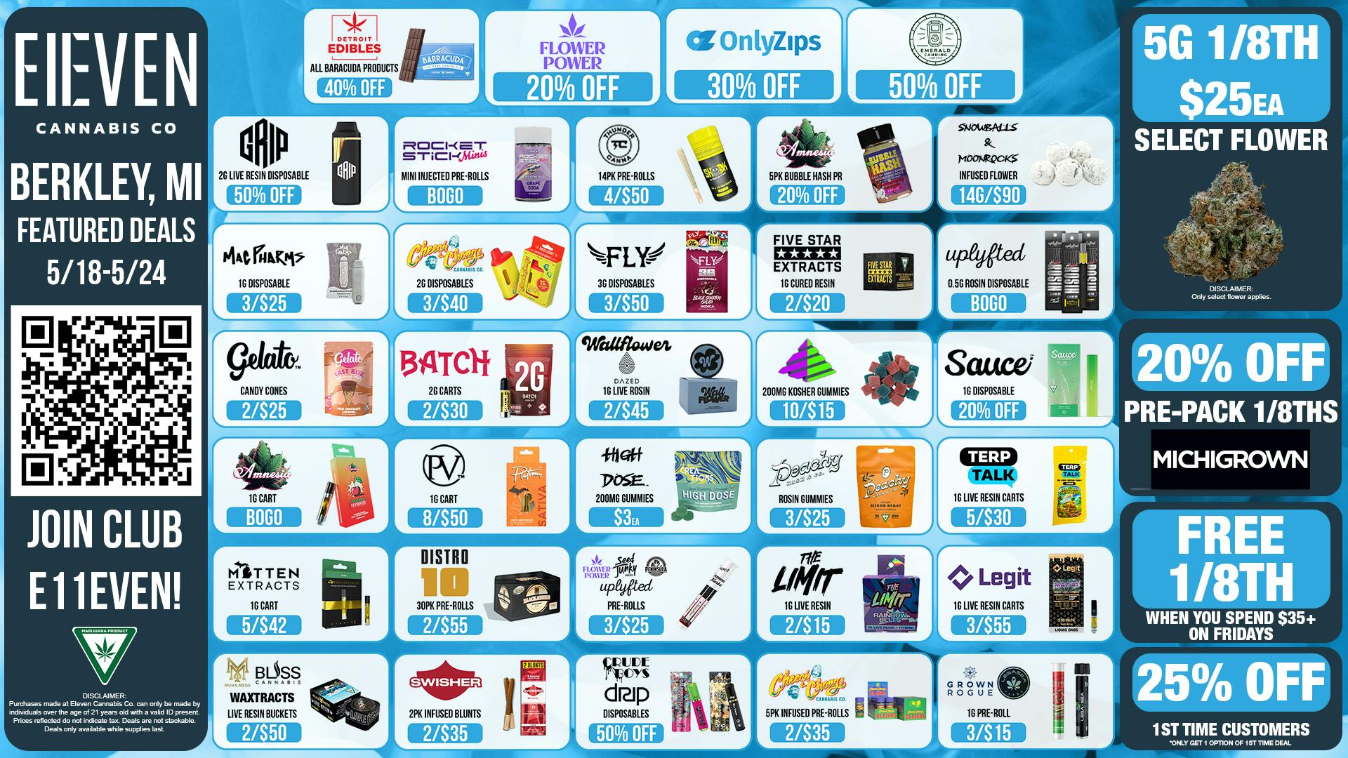 Eleven Cannabis Co Berkley's Best Deals! 🕺🎉