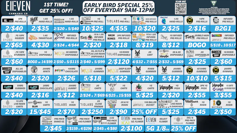 Eleven Cannabis Co BEST DEALS IN MICHIGAN ARE AT ELEVEN! 🕺🎉