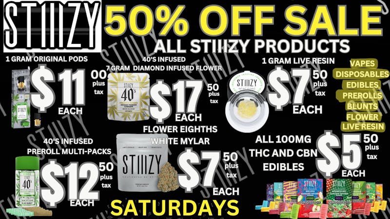 The Clinik 50% OFF STIIIZY TODAY🔥Saturdays in September!