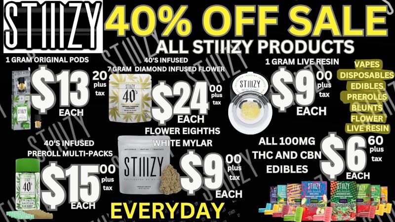 OG Time 40% OFF ALL STIIIZY🔥SALE