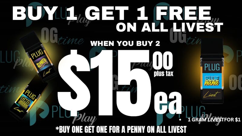 OG Time PlugPlay BOGO: Buy One Get One Free on Livest!🔥