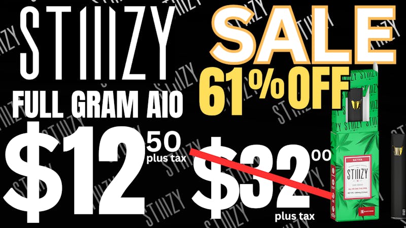 OG Time 54% OFF STIIIZY AIO Full Grams!🔥Now $15 plus tax!