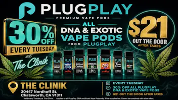The Clinik 30% OFF Plug Play Full Gram Pods- $14.98 Ea