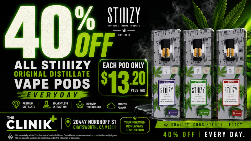 Shl - El Monte STIIIZY 1g POD SALE🔥 $13 EACH!