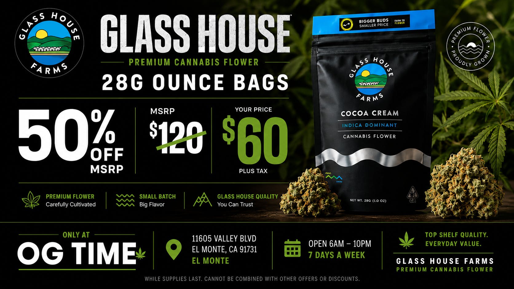 Shl - El Monte $60 Glass House Premium Ounces!🔥😍💰