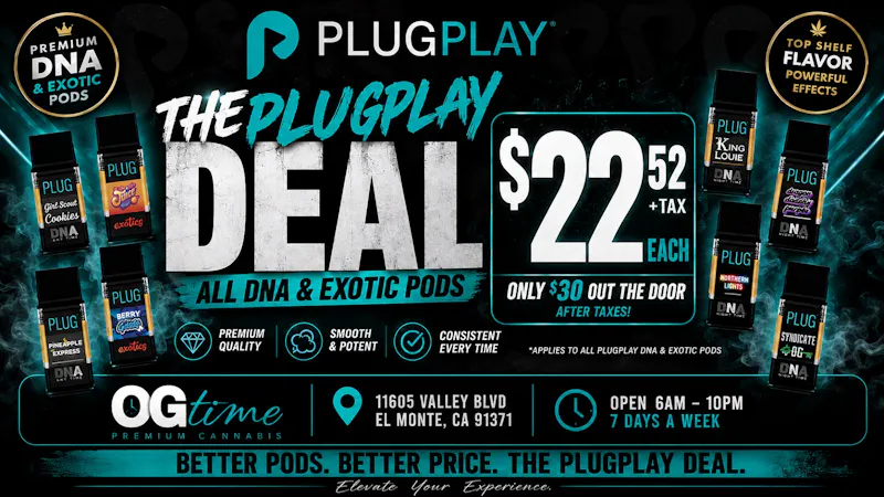 OG Time 30% OFF PlugPlay Pods - $22ea🔥