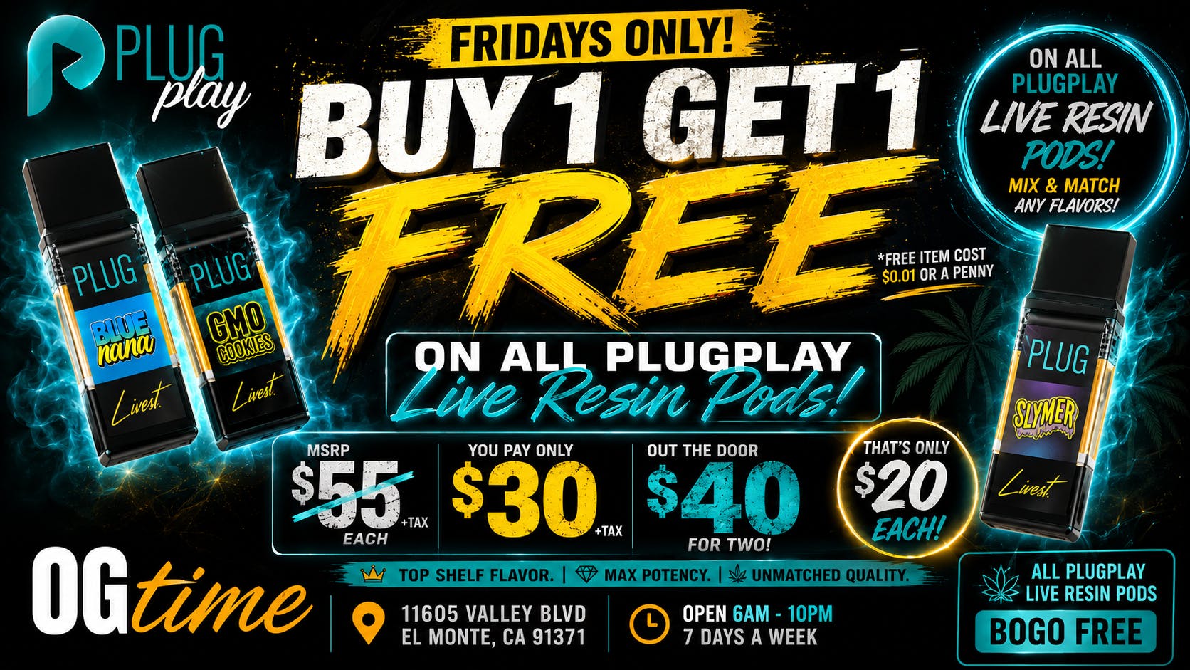 OG Time PlugPlay BOGO: Buy One Get One Free on Livest!🔥