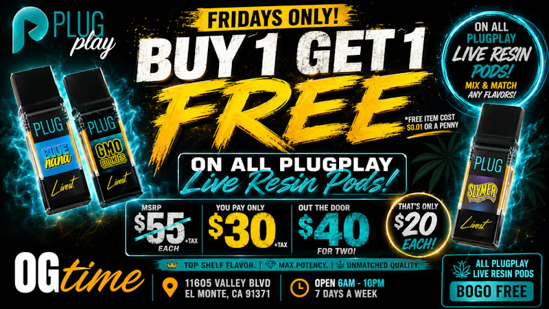 OG Time PlugPlay BOGO: Buy One Get One Free on Livest!🔥