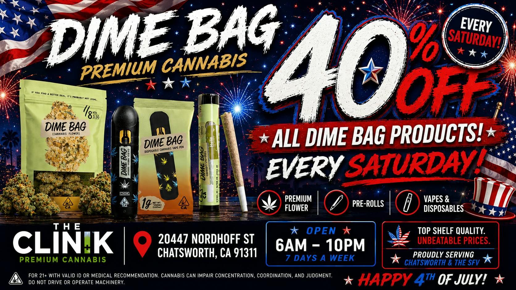 The Clinik 40% OFF ALL DIME BAG PRODUCTS!🔥