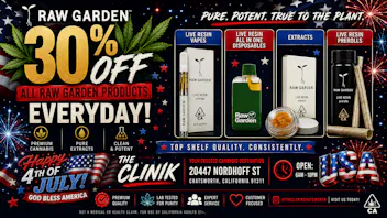 The Clinik 30% Off RAW GARDEN 1g VAPE SALE-$23🔥