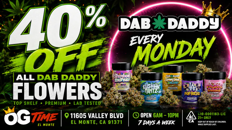 OG Time 40% OFF🔥Dab Daddy EIGHTHS🔥