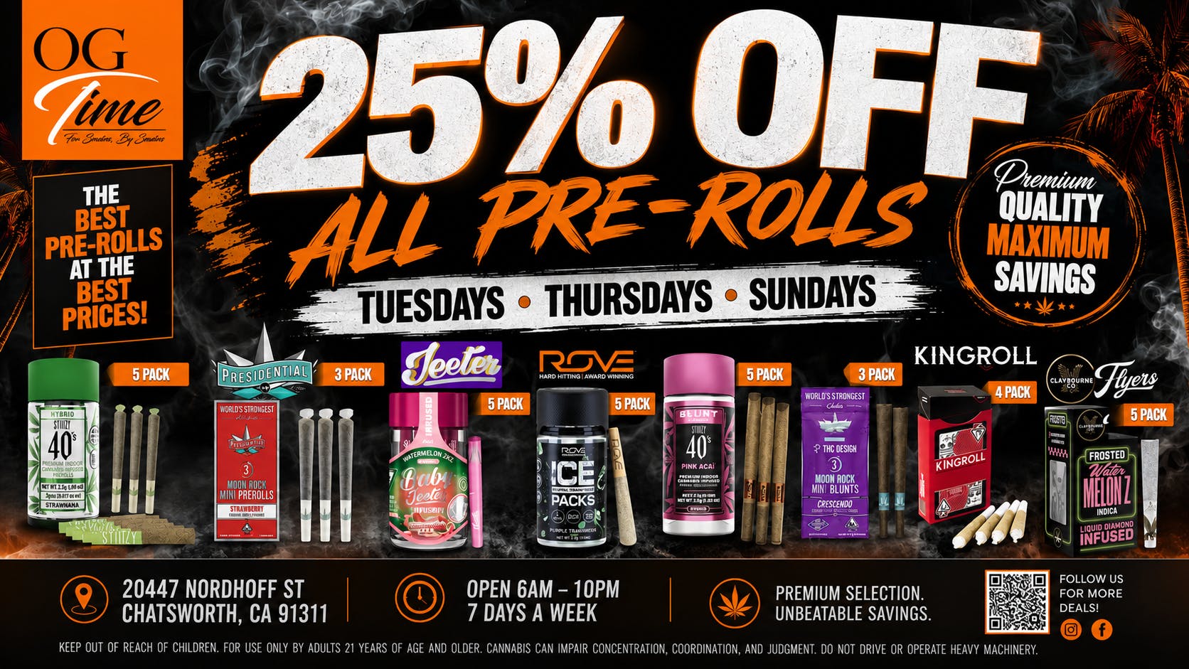 The Clinik 25% OFF ALL PREROLLS🔥