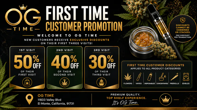 OG Time 50% OFF New Customers🔥😍
