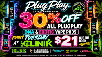 The Clinik 30% OFF Plug Play Full Gram Pods- $14.98 Ea