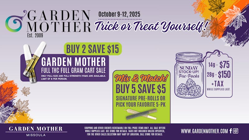 Garden Mother - Missoula 🎃 Trick or Treat Yourself – Save $15 on Full Gram