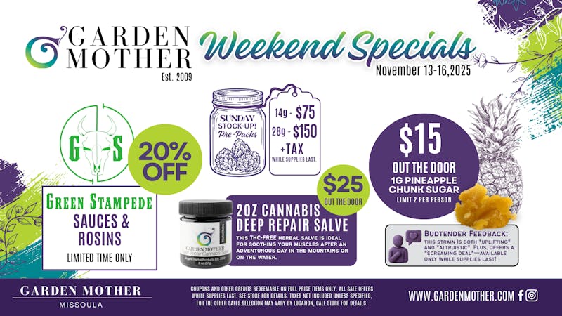 Garden Mother - Missoula 🌿 Deep Relief + Uplifting Deals This Weekend!