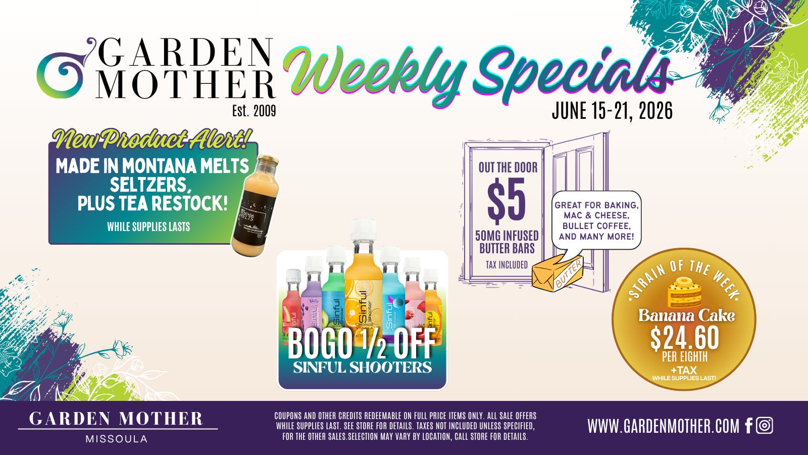 Garden Mother - Missoula 🌿 Garden Mother Weekly Specials | June 15–21 🌿