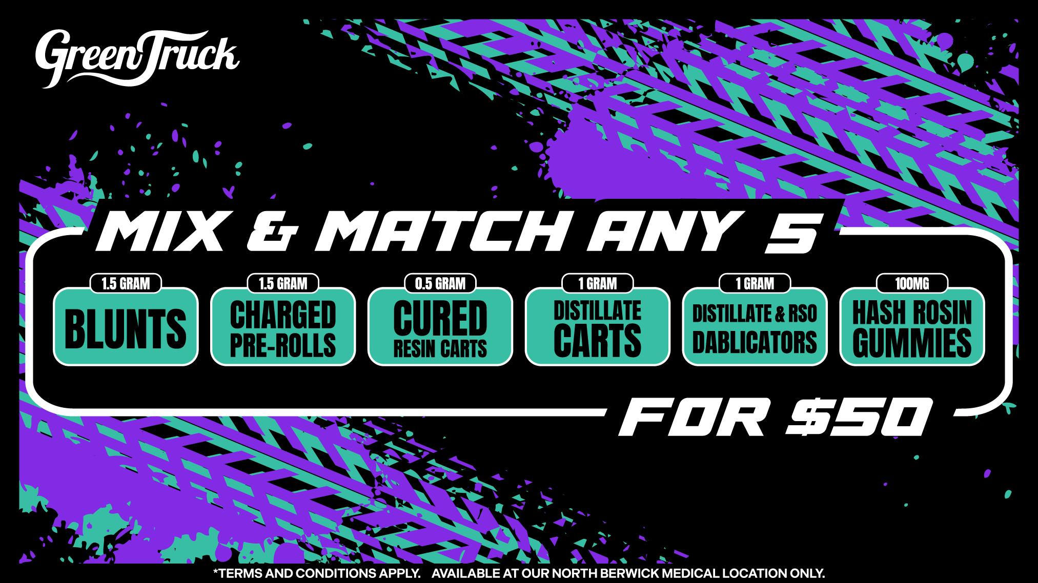 Green Truck Medical Pick 5 for ONLY $50!