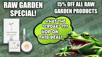 Green Frog Delivery (Tax Included) 15% OFF ALL Raw Garden Products
