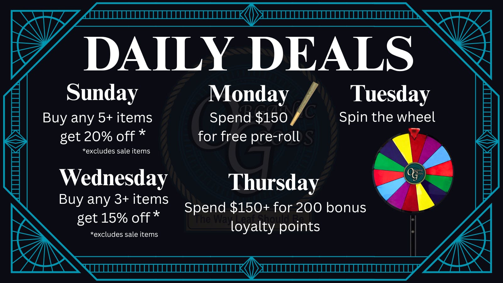 Organic Goods Dispensary DAILY DEALS!!!!