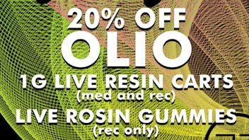 Higher Grade - Highlands 20% Off Olio 1g Live Resin Carts/Live Rosin Gummy