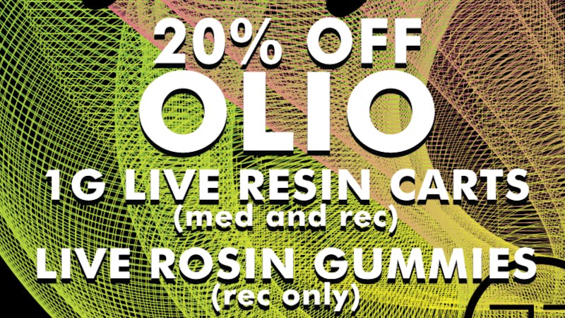 Higher Grade - Downtown 20% Off Olio 1g Live Resin Carts/Live Rosin Gummy