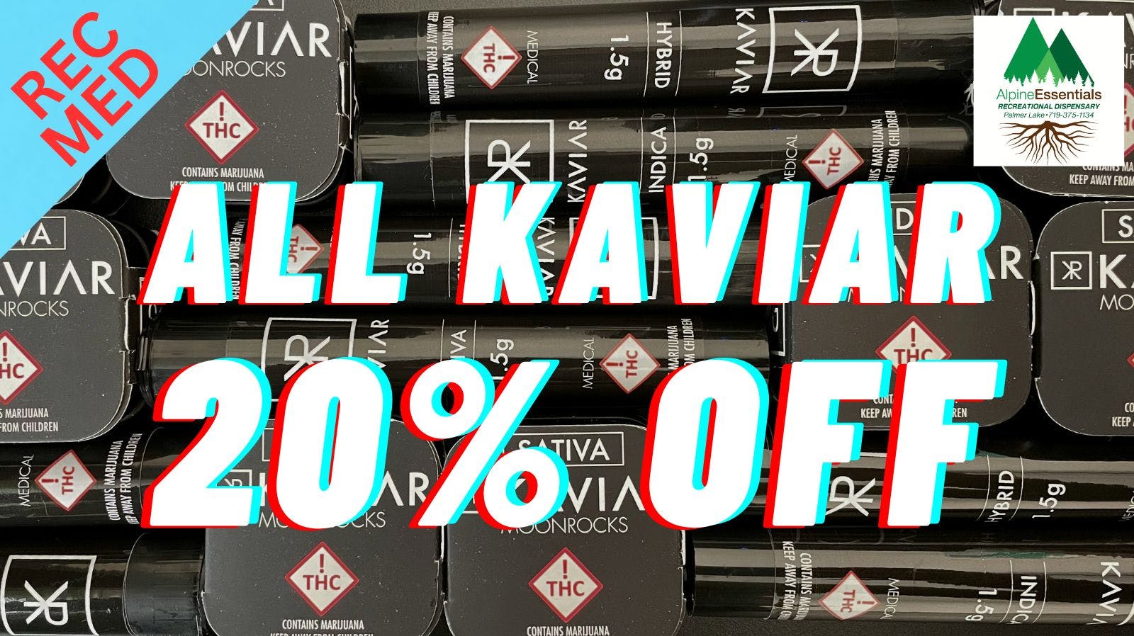 Alpine Essentials 20% Off Kaviar 🖤