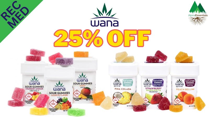 Alpine Essentials 25% Off WANA 🍬