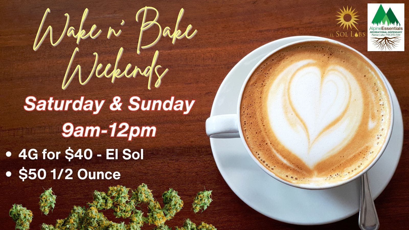 Alpine Essentials Wake n' Bake Weekends 🍩 ☕ 💨