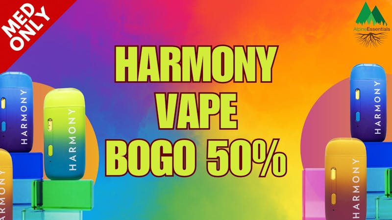Alpine Essentials MED Harmony Vape BOGO 50% 🍃💨