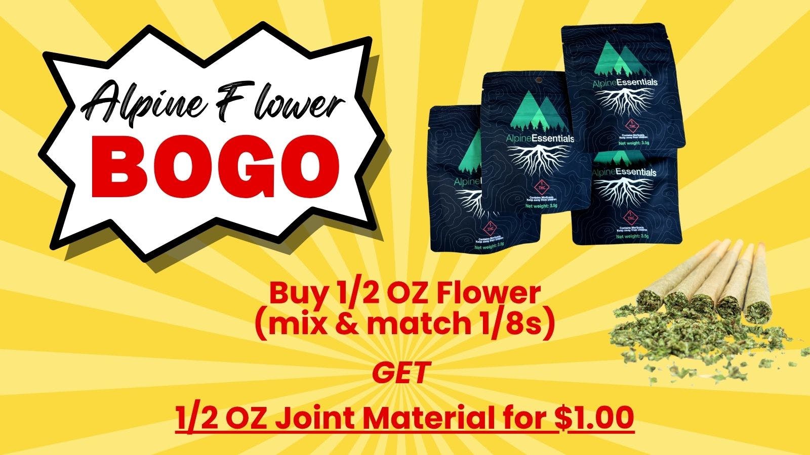 Alpine Essentials 420 💥 FLOWER BOGO💥 420