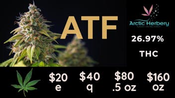 Arctic Herbery $20e-$160oz 21%-26% THC + Tasty Tuesday