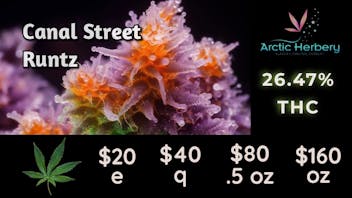 Arctic Herbery $20e-$160oz Multiple Strains 22%-26%