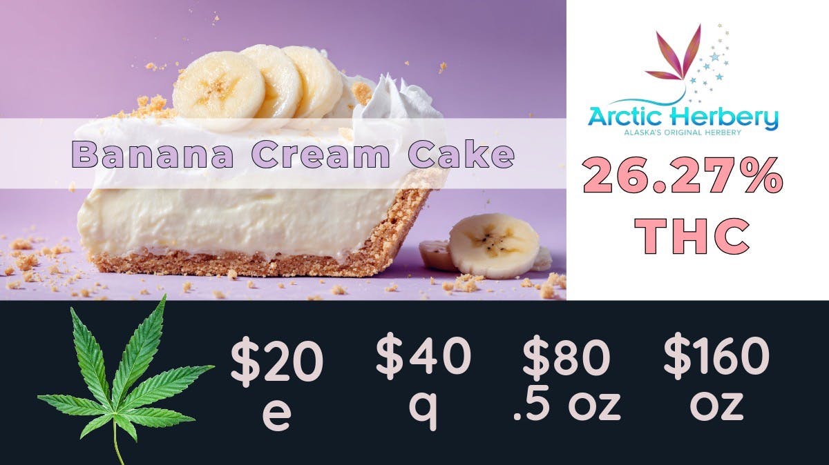 Arctic Herbery $20e-$160oz Multiple Strains 24%-26%. Edible Sale