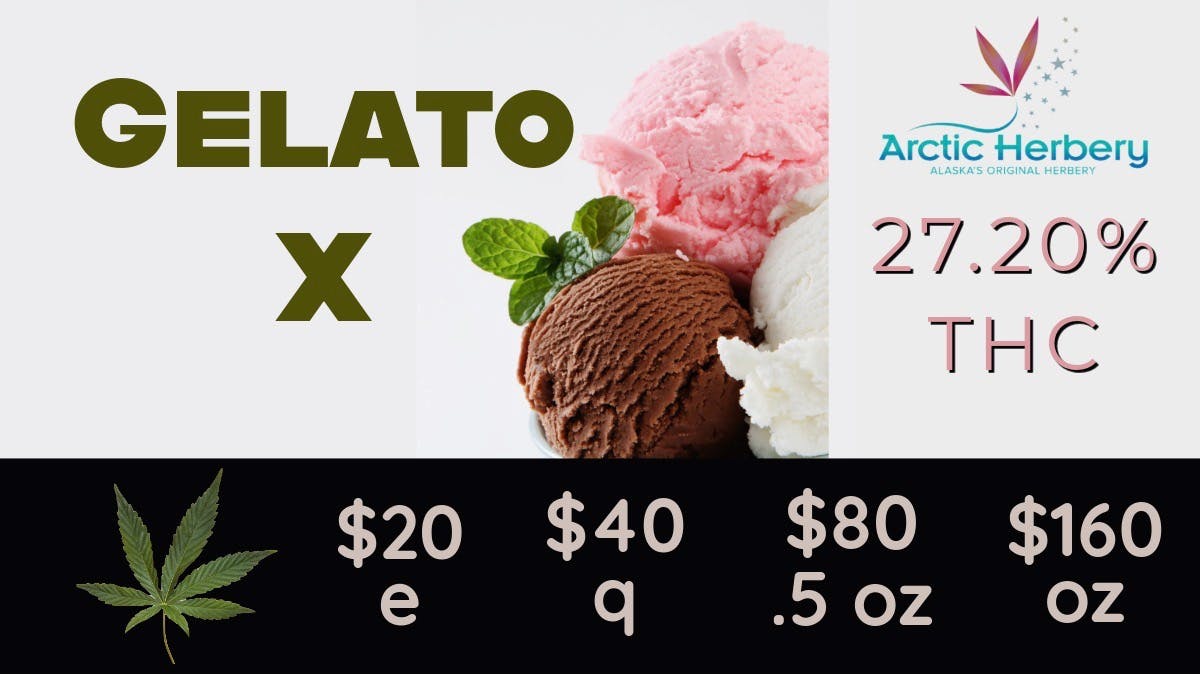 Arctic Herbery $20e-$160oz MultipleStrains 22-27% THC.