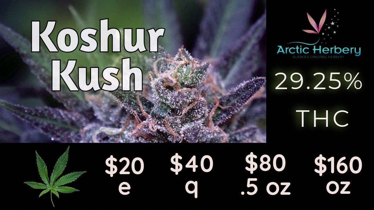 Arctic Herbery $20e-$160oz Various Premium Strains 23-29% THC.