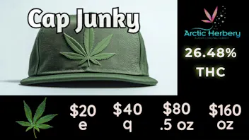 Arctic Herbery $20e-$160oz Various Premium Strains 22-26%. $30dab