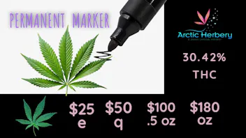 Arctic Herbery $20e-$160oz Various Premium Strains 22-26%. $30dab