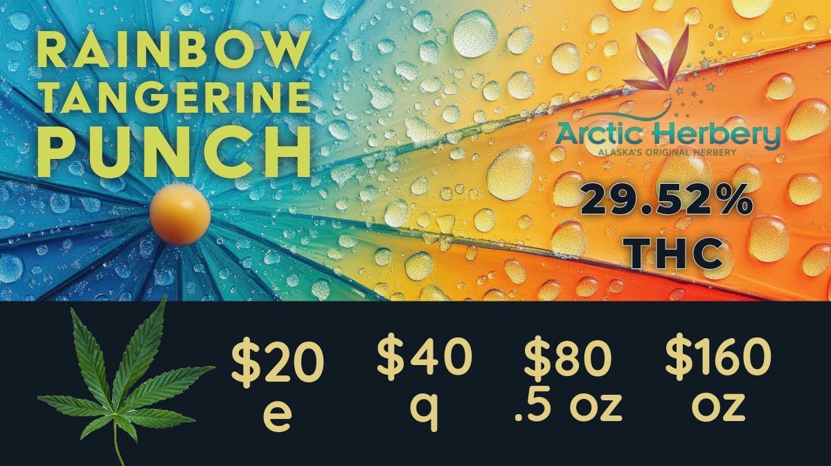 Arctic Herbery $20e-$160oz Various Premium Strains 21-29%. $30dab