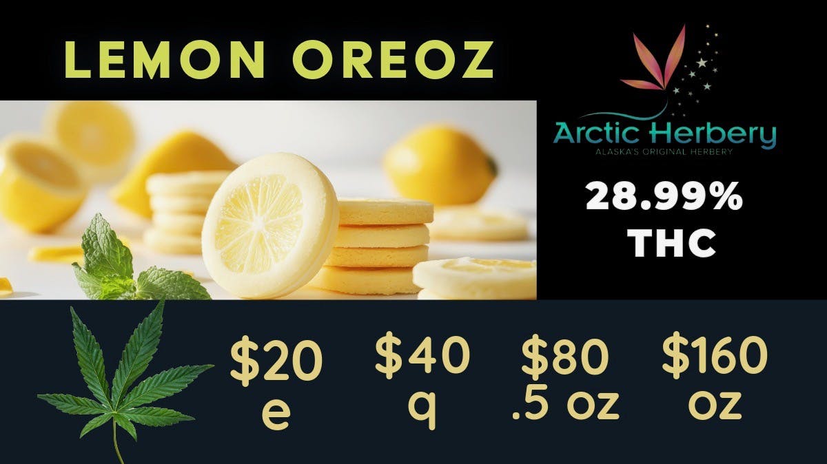 Arctic Herbery $20e-$160oz Various Premium (A-bud) Strains 22-28%