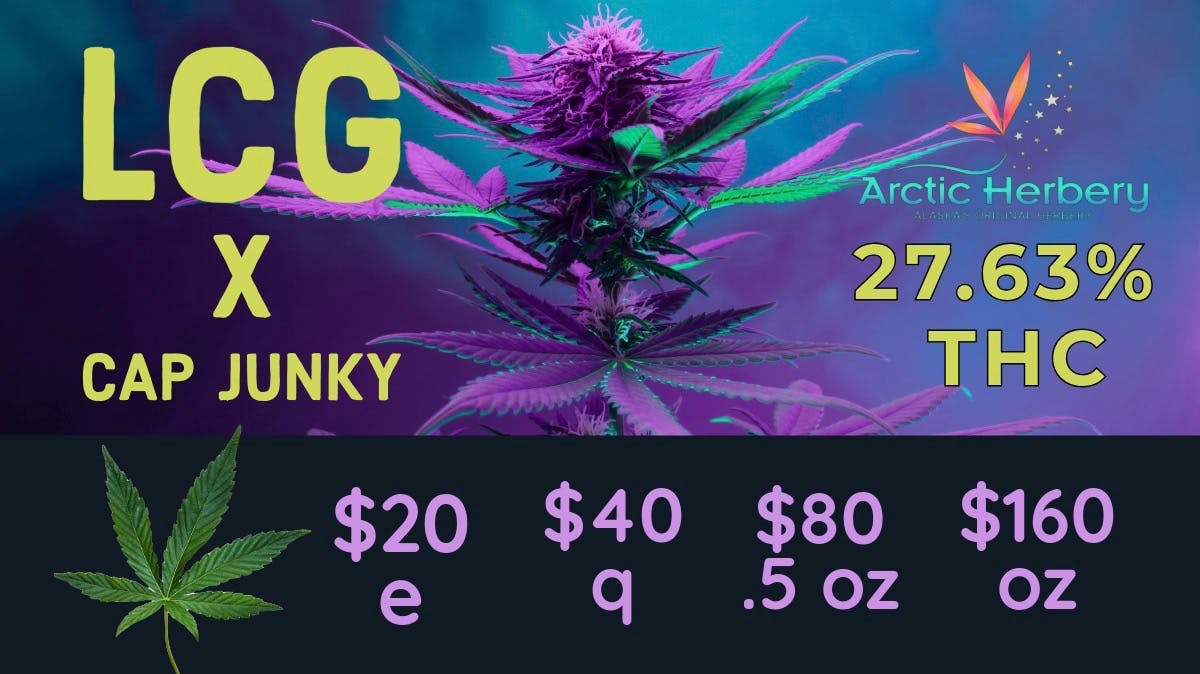 Arctic Herbery $20e-$160oz Various Strains 22-27%