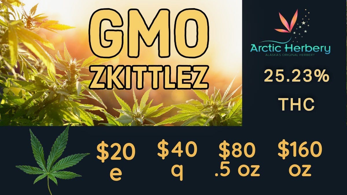 Arctic Herbery $20e-$160oz Various Strains (premium bud) 21-25%