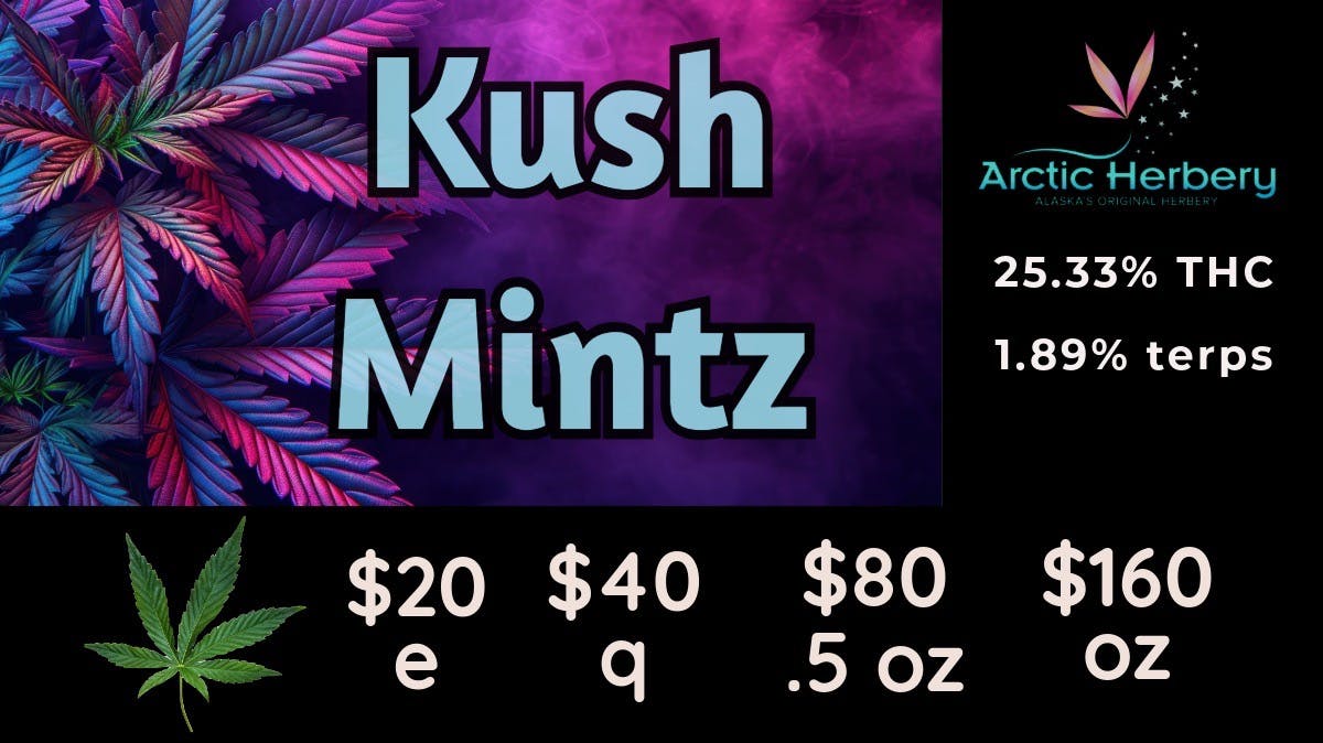 Arctic Herbery $20e-$160oz Various Strains (premium bud) 20-25%