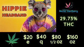 Arctic Herbery $20e-$160oz Various Strains (premium bud) 21-29%