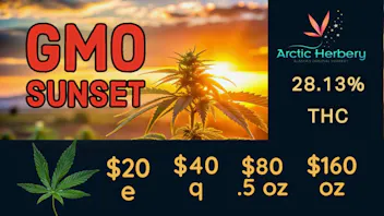 Arctic Herbery $20e-$160oz Various Strains 28%-21% THC