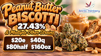 Arctic Herbery $20e-$160oz 27% THC AND $25e-$180oz 32% THC